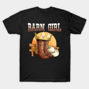 Barn Girl I Equestrian Pony Horse Fan T-Shirt